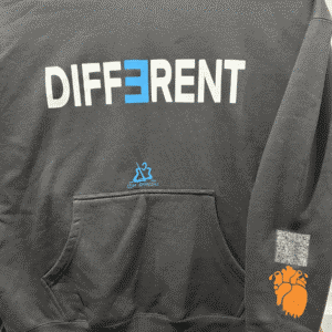 IZM Minimalist Logo Black Oversized Hoodie