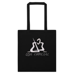 Izm Official White Logo Tote Bag